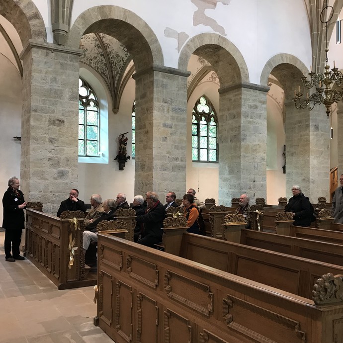 Führung durch die Stiftskirche mit Dr. Michael Funke und Petra Mecklenbrauck (vergrößerte Bildansicht wird geöffnet)