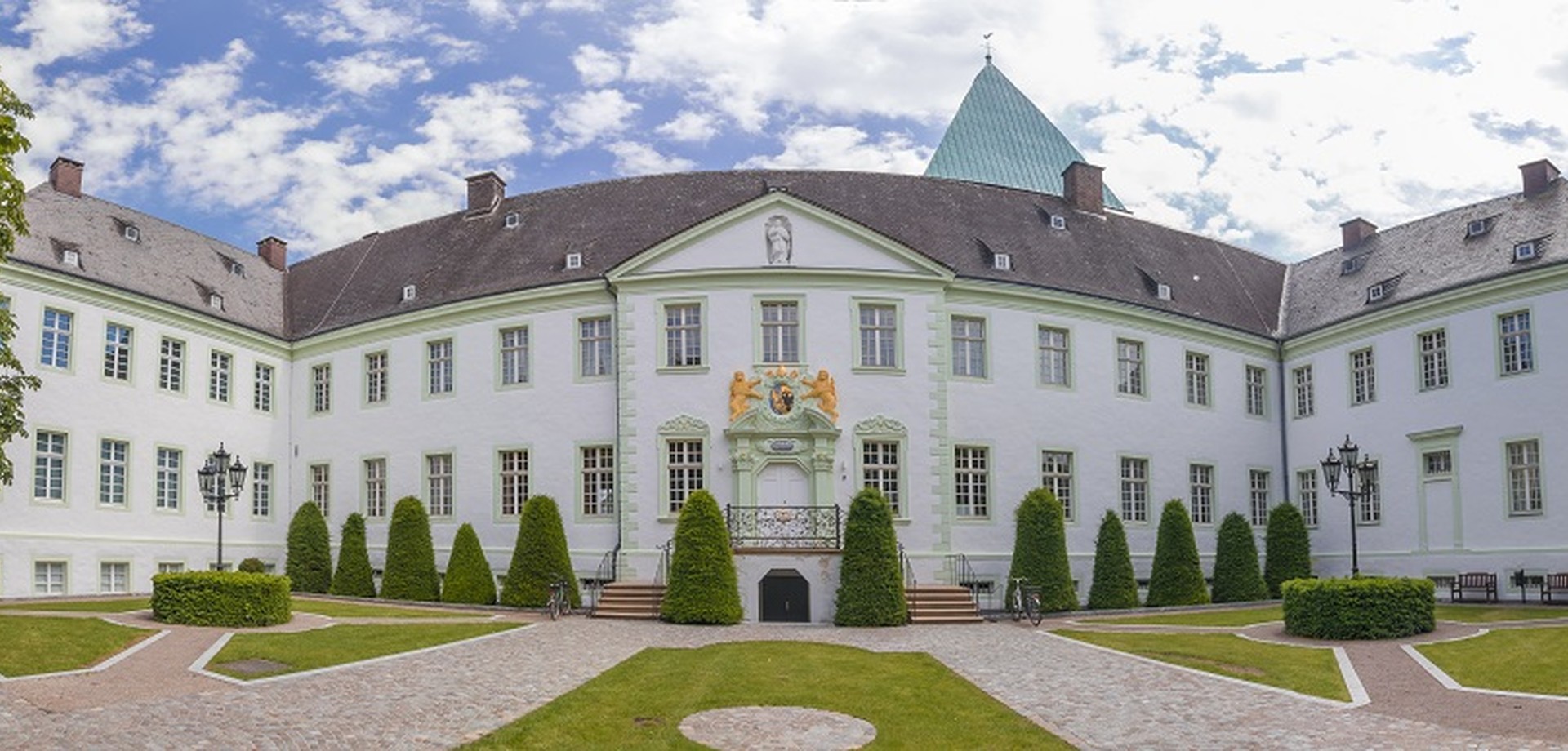 Frontansicht des Museums Abtei Liesborn in Wadersloh-Liesborn. Foto: Museum Abtei Liesborn des Kreises Warendorf.
