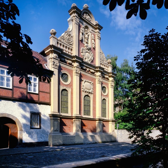 Barocke Fassade des Michaelsklosters in Paderborn