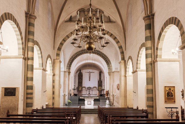 Innenansicht Stiftskirche St. Bonifatius. Foto: Orgelbauverein Freckenhorst.