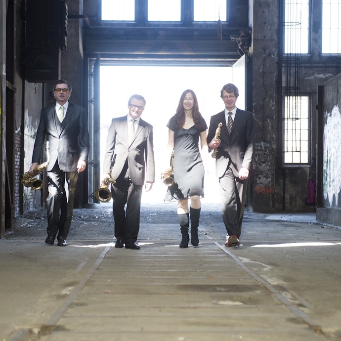 Das Dortmunder Saxophonquartett MultiColore. © I. Thiel.