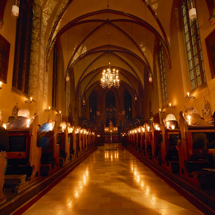 Langhaus der Klosterkirche St. Jakobus - Karthaus