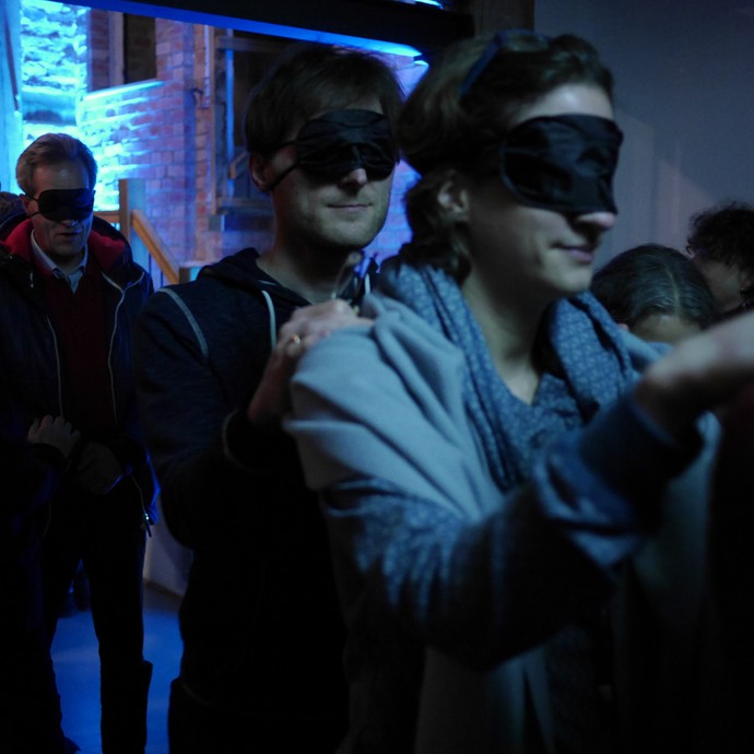 Veranstaltung im Rahmen von "finde dein Licht" 2018 in der Abtei Marienmünster. Foto: Kulturstiftung Marienmünster. (vergrößerte Bildansicht wird geöffnet)