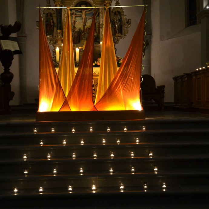 Gottesdienst im Franziskanerkloster Rietberg (vergrößerte Bildansicht wird geöffnet)