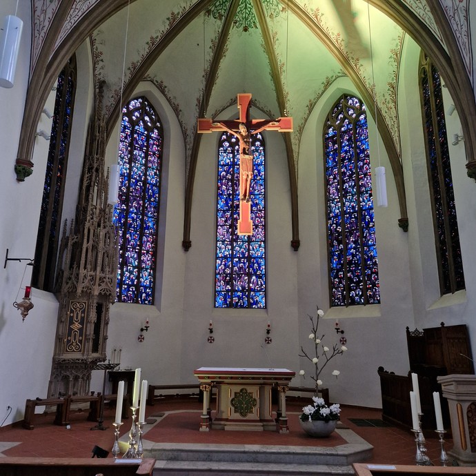 Gottesdienst im Kloster Benninghausen (vergrößerte Bildansicht wird geöffnet)